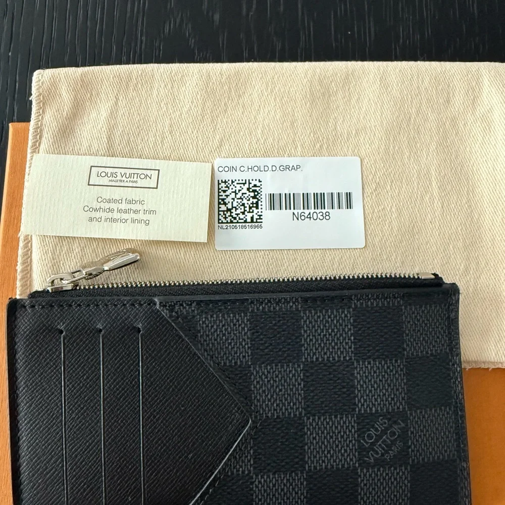 Louis Vuitton Graphite Checkered Card Holder